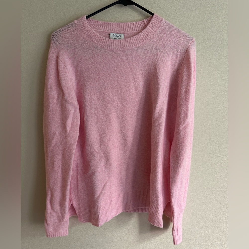 J Crew Extra Soft Sweater Pink Medium